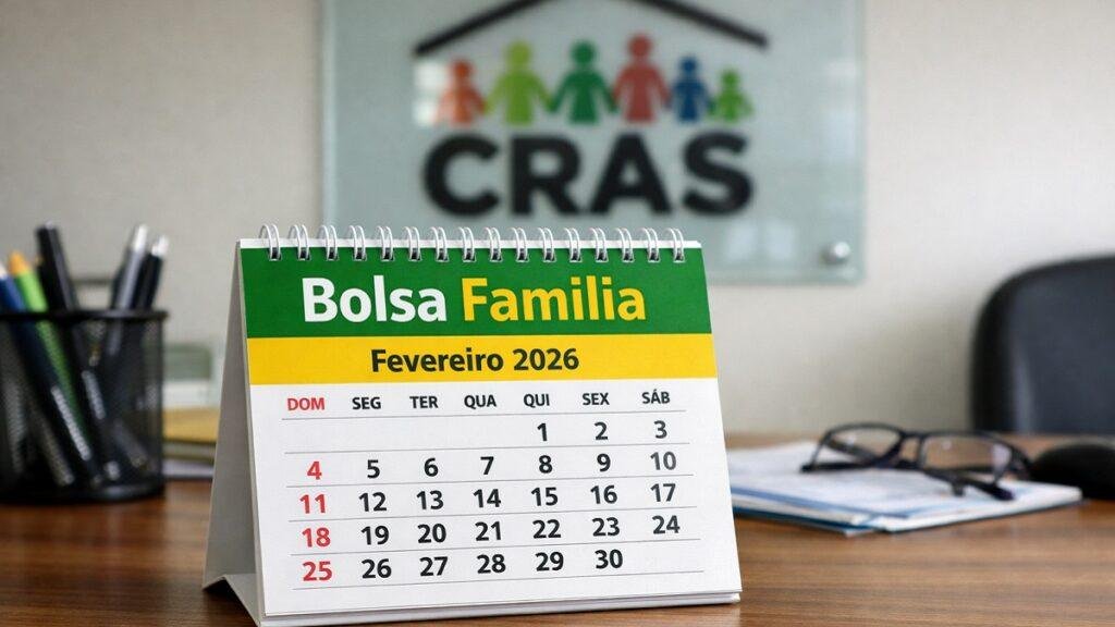 Calendário do Bolsa Família de fevereiro de 2026 com datas de pagamento